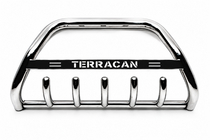 Hyundai Terracan 2001-2007 Defensa Delantera WT004 Acero Inoxidable foto 1