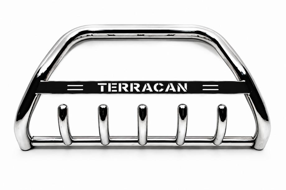 Hyundai Terracan 2001-2007 Defensa Delantera WT004 Acero Inoxidable Image