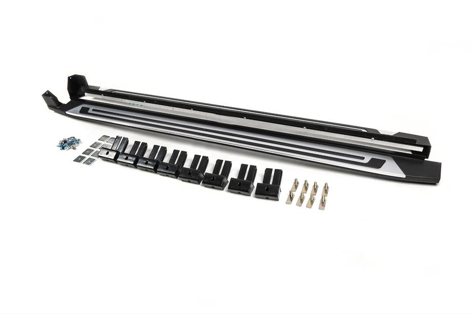 Volkswagen Tiguan 2016-2023 Estribos laterales para OEM All Space (2 uds., aluminio) Foto 3