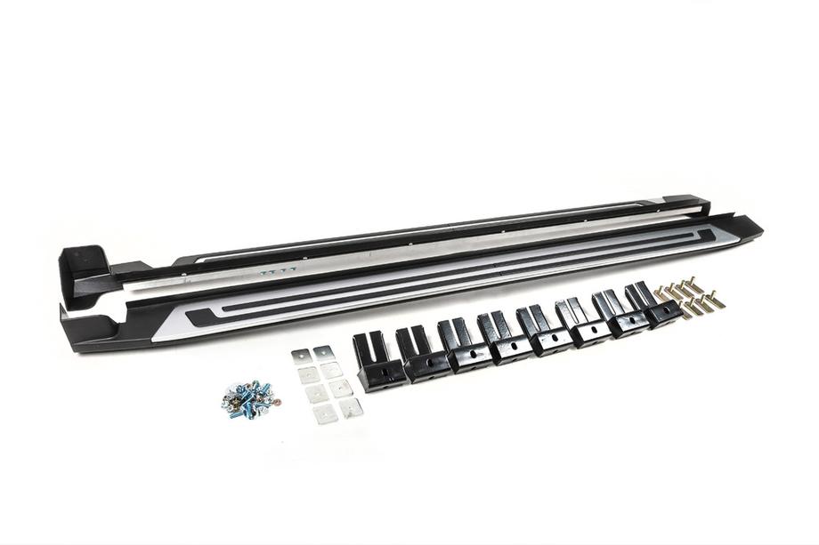 Volkswagen Tiguan 2016-2023 Estribos laterales para OEM All Space (2 uds., aluminio) Foto 1