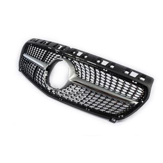Parrilla Delantera Diamond Silver (2012-2015) Mercedes A-сlass W176 2012-2018 foto 3