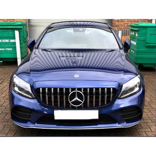 Parrilla Delantera Panamericana GT (para Avantgarde/AMG-Line/C43 AMG) Mercedes C-сlass W205 2014-2021 foto 2