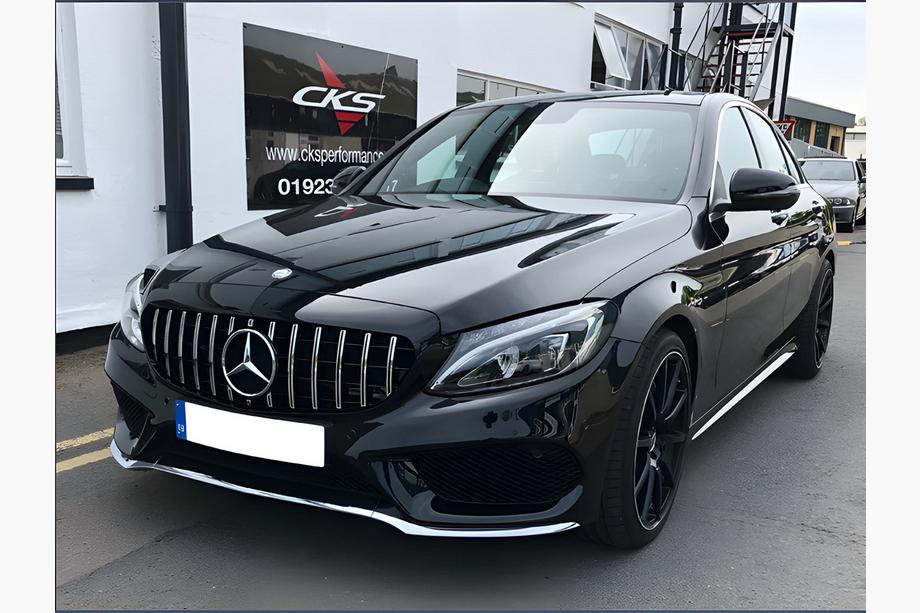 Mercedes C-class W205 2014-2021 Parrilla Delantera Panamericana GT (para Avantgarde/AMG-Line/C43 AMG) 2014-2018, sin cámara Foto 8