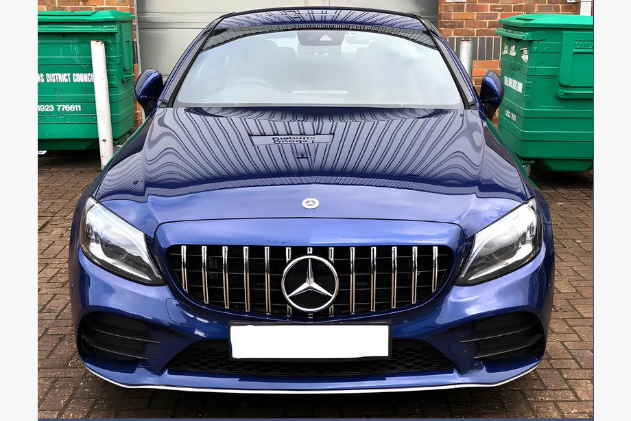 Mercedes C-class W205 2014-2021 Parrilla Delantera Panamericana GT (para Avantgarde/AMG-Line/C43 AMG) 2014-2018, sin cámara Foto 2