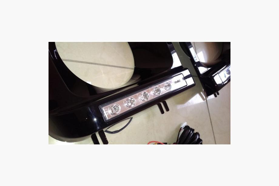 Mercedes G class W463 1990-2018 Cubiertas de faros con LED (6 diodos, juego) Foto 4