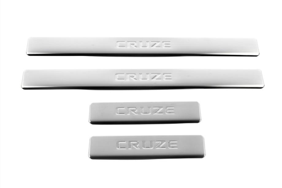 Chevrolet Cruze 2009–2015 Protectores de umbral de puerta (4 uds, OmsaLine) Foto 3