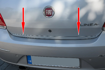 Fiat Linea 2006-2018 Moldura de maletero acero inoxidable foto 1
