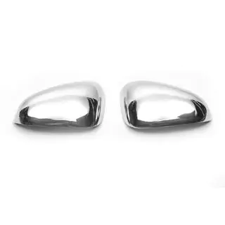 Carcasas de retrovisor cromadas (2005-2010, 2 uds, acero inoxidable) Seat Leon 2005-2012 foto 3