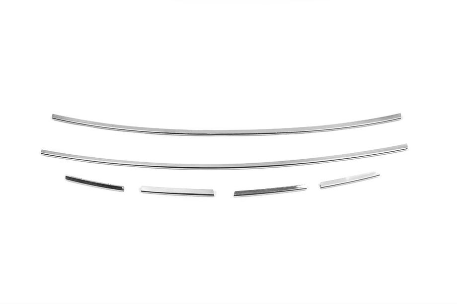 Skoda Octavia II A5 2010-2013 Molduras de acero inoxidable para rejilla de parachoques Foto 1