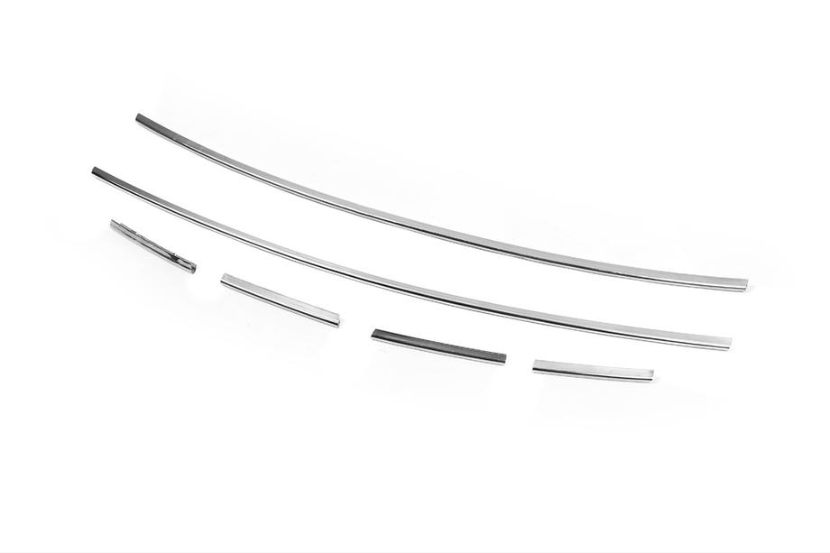 Skoda Octavia II A5 2010-2013 Molduras de acero inoxidable para rejilla de parachoques Foto 2