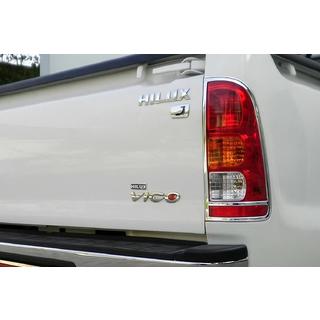 Cubiertas Cromadas para Luces Traseras 2004-2008 (2 uds, plastico) Toyota Hilux 2006-2015 foto 1
