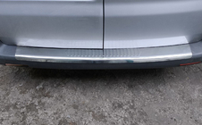 Volkswagen T5 2010-2015 Protector de parachoques trasero con borde (Carmos V1, acero inoxidable) foto 5