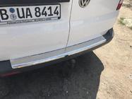 Volkswagen T5 2010-2015 Protector de parachoques trasero con borde (Carmos V1, acero inoxidable) foto 2
