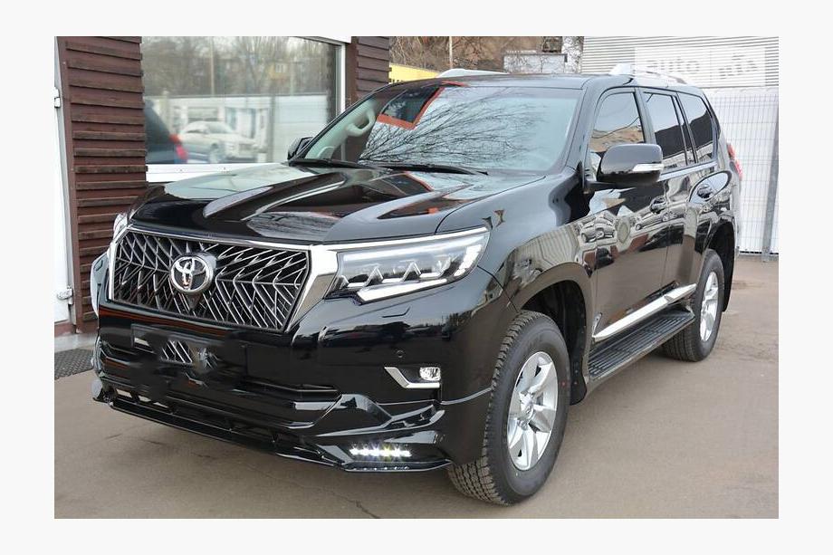 Toyota Land Cruiser Prado 150 2009-2023 Cubiertas de parachoques delanteras y traseras TRD (2017-) Negro Foto 4