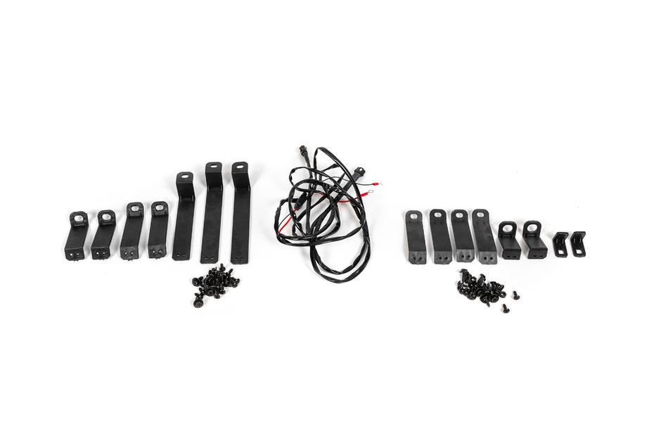Toyota Land Cruiser Prado 150 2009-2023 Cubiertas de parachoques delanteras y traseras TRD (2017-) Negro Foto 10