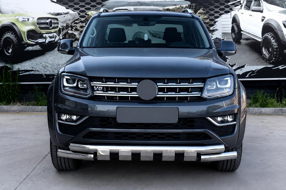 Volkswagen Amarok 2010-2022 Defensa Delantera F3-08.7 (Acero Inoxidable) Image