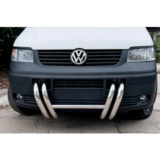 Defensa Delantera ST006-03 Parrilla (Acero Inoxidable) Volkswagen T5 Transporter 2003-2010 foto 3