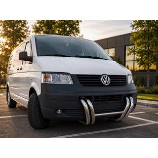 Defensa Delantera ST006-03 Parrilla (Acero Inoxidable) Volkswagen T5 Transporter 2003-2010 foto 1