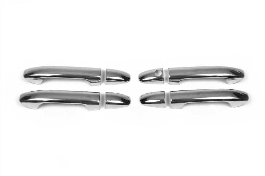 Mercedes Sprinter W907/W910 2018- Cubiertas de manijas de puerta en acero inoxidable 4 uds, OmsaLine - Acero Inoxidable Italiano Foto 4