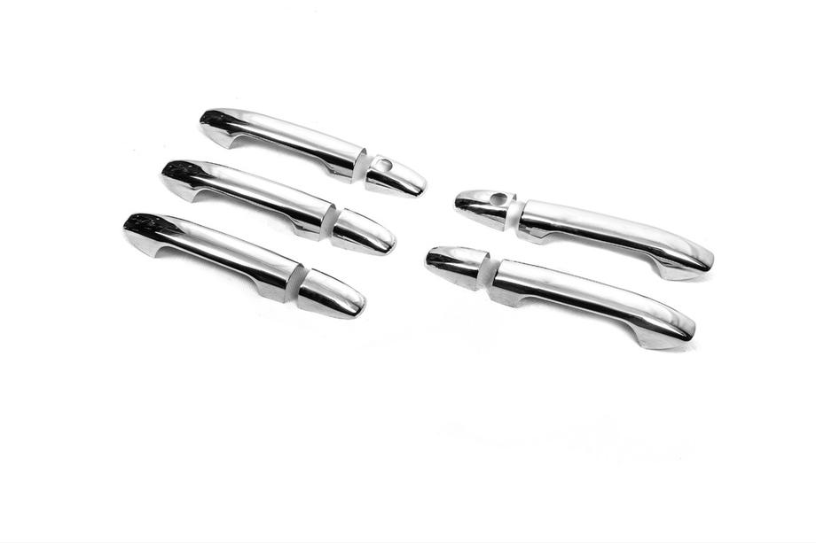 Mercedes Sprinter W907/W910 2018- Cubiertas de manijas de puerta en acero inoxidable 4 uds, OmsaLine - Acero Inoxidable Italiano Foto 7