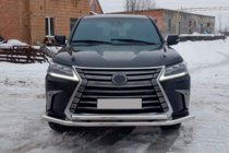 Lexus LX570/450d 2008-2022 Defensa Delantera ST014 (2015+, Acero Inoxidable) foto 5