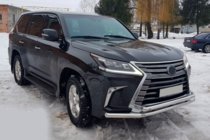 Lexus LX570/450d 2008-2022 Defensa Delantera ST014 (2015+, Acero Inoxidable) foto 2