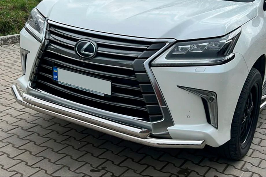 Lexus LX570/450d 2008-2022 Defensa Delantera ST014 (2015+, Acero Inoxidable) Image