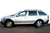 Skoda Octavia II A5 2010-2013 Deflectores de Ventana SW (4 uds, HIC) foto 9