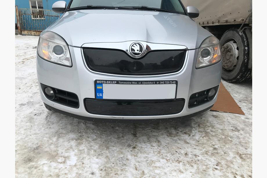 Skoda Fabia 2007-2014 Cubierta de rejilla de invierno (2007-2010, superior) Mate Foto 4