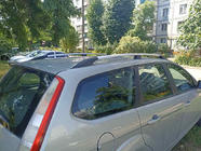 Ford Focus II 2005-2008 Barras de techo de aluminio (Caravan, cromo) foto 5
