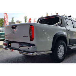 Protector trasero AK003 (acero inoxidable, 60 mm) Mercedes X class 2017-2020 foto 1