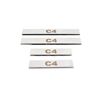 Protectores de umbral Carmos (4 uds., acero inoxidable) Citroen C-4 2010-2018 foto 3