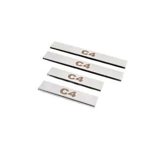 Protectores de umbral Carmos (4 uds., acero inoxidable) Citroen C-4 2010-2018 foto 1