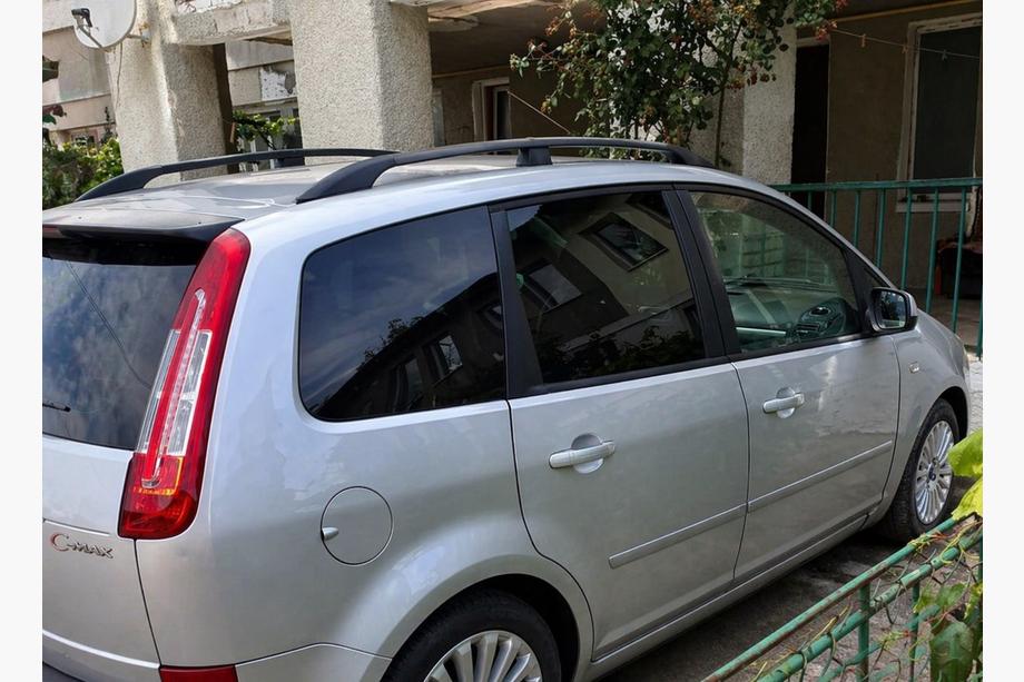 Ford C-Max 2004-2010 Barras longitudinales de techo negras Image