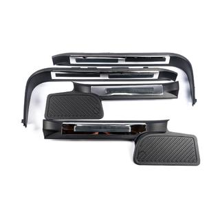 Umbrales de puerta de plastico con iluminacion (negro) Toyota Land Cruiser 200 2007-2021 foto 4