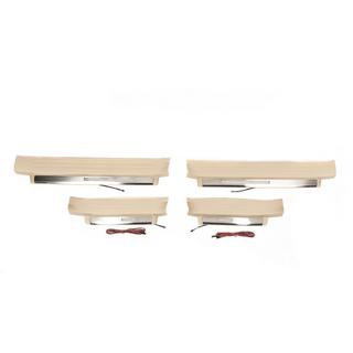Umbrales de puerta iluminados (beige) Toyota Land Cruiser Prado 150 2009-2023 foto 3