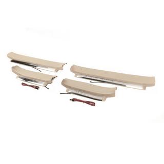 Umbrales de puerta iluminados (beige) Toyota Land Cruiser Prado 150 2009-2023 foto 2