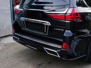 Lexus LX570/450d 2008-2022 Inserto de parachoques trasero con cromo (2016+) foto 3