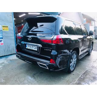 Cubierta del borde del parachoques trasero (2016+, 2 uds) Lexus LX570/450d 2008-2022 foto 2