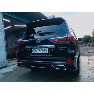 Cubierta del borde del parachoques trasero (2016+, 2 uds) Lexus LX570/450d 2008-2022 foto 3