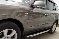 Hyundai Santa Fe 2 2006-2012 Estribos Laterales Fullmond (2 uds, aluminio) foto 9