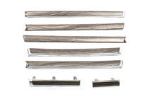 Toyota Land Cruiser 200 2007-2021 Inserciones de madera para puertas (madera oscura) foto 1