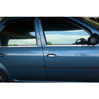 Molduras Exteriores de Ventanas Acero Inoxidable (4 uds) Dacia Logan I 2008-2012 foto 1