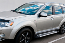 Mitsubishi Outlander 2006-2012 Estribos Laterales Allmond Grey (2 uds., Aluminio) foto 1