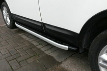 Nissan Qashqai 2007-2010 Estribos laterales Fullmond (2 uds., aluminio) foto 1