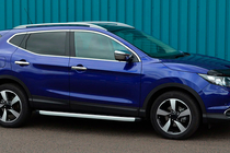 Nissan Qashqai 2007-2010 Estribos laterales Fullmond (2 uds., aluminio) foto 3