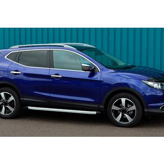Estribos laterales Fullmond (2 uds., aluminio) Nissan Qashqai 2007-2010 foto 3