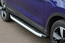 Nissan Qashqai 2010-2014 Estribos laterales Fullmond (2 uds., aluminio) foto 1