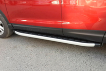 Nissan Qashqai 2010-2014 Estribos laterales Fullmond (2 uds., aluminio) foto 2