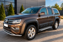 Volkswagen Amarok 2010-2022 Estribos Laterales Allmond Grey (2 uds., Aluminio) foto 2